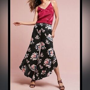 Anthropologie Elevenses Tansy Ruffled Pants Size 4